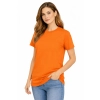 Damska koszulka T-shirt 100% miękka bawełna pomarańczowa roz. L